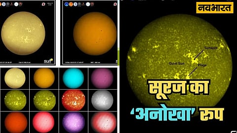 Aditya L1 SUIT payload Sun Photos
