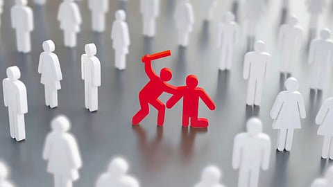 being a bystander in a violent crime.