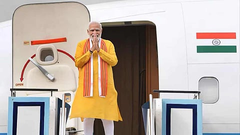PM Modi returns to India