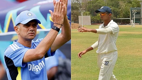 Rahul dravid son samit dravid contract with Mysore Warriors team will play KSCA T20 league