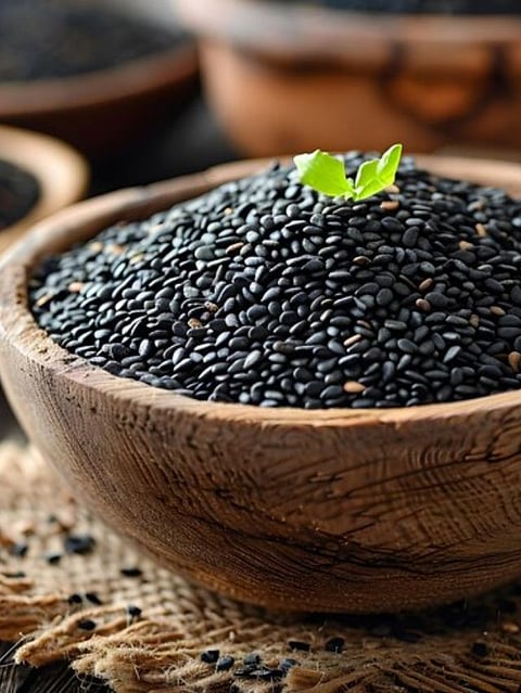 Black sesame seeds, Health