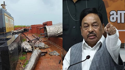 प्रतिमा का गिरना शिवाजी महाराज का अपमान नहीं? जानें क्या बोल गए नारायण राणे
