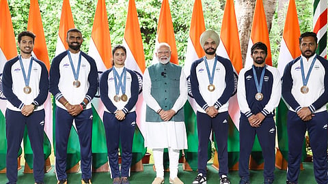 प्रधानमंत्री नरेंद्र मोदी ने भारतीय पेरिस ओलंपिक 2024 एथलीटों से मुलाकात की स्वतंत्रता दिवस 2024