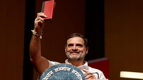 प्रयागराज से राहुल गांधी ने केन्द्र सरकार पर साधा निशाना