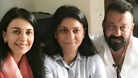 Sanjay Dutt with Sisters