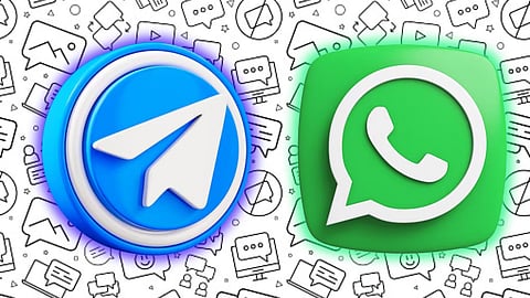 WhatsApp-Telegram (सौ.Freepik)