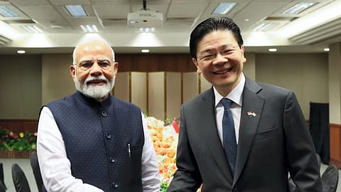 सिंगापुर दौरे पर पीएम मोदी