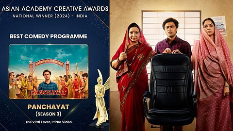 एशियन एकेडमी क्रिएटिव अवॉर्ड्स में TVF की बड़ी जीत, पंचायत 3 ने जीता बेस्ट कॉमेडी प्रोग्राम अवॉर्ड