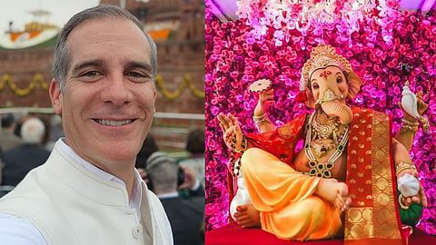 अमेरिकी राजदूत ने मुंबई के पहले गणेश पंडाल में की पूजा