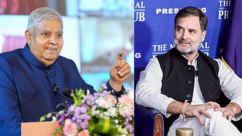 उपराष्ट्रपति जगदीप धनखड़ का राहुल गांधी पर बड़ा हमला, बाेले- कुछ लोग भारत के संविधान को भूल गए हैं