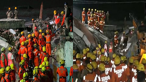 लखनऊ बिल्डिंग हादसे में अब तक 8 की मौत, 28 घायल, रात भर चला रेस्क्यू