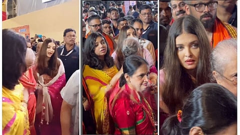 aishwarya-rai-arrived-with-her-mother-for-ganpati-darshan-daughter-aaradhya-bachchan-condition-was-disturbed-in-crowd