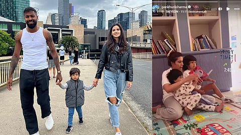 natasa stankovic hardik pandya son agastya visited to father house after parents divorce pankhuri sharma share photos