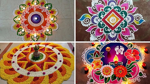 दिवाली, दिवाली पर लेटेस्ट रंगोेली डिजाइन