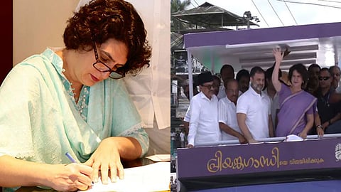 प्रियंका गांधी ने चुनावी हलफनामें में दिया अपनी संपत्ति का ब्यौरा