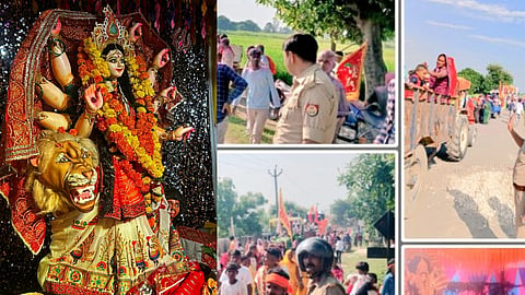 गोंडा : गोंडा जिले के कोतवाली नगर क्षेत्र में शनिवार रात उस समय तनाव की स्थिति उत्पन्न हो गई जब देवी दुर्गा की प्रतिमाओं के विसर्जन जुलूस पर कुछ अराजक तत्वों ने पत्थर फेंके।