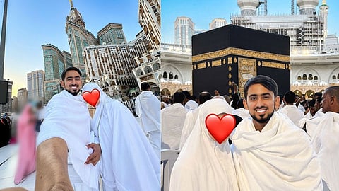Adnan Shaikh arrives for Umrah with Begum ayesha shaikh amid sister allegations pray for parents