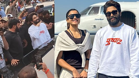 Allu Arjun Rashmika Mandana Patna Pushpa 2 trailer Launch police lathi charge