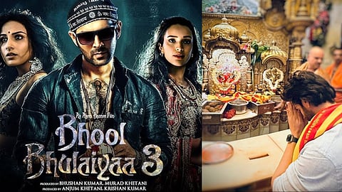 Kartik Aaryan Visits Siddhivinayak Temple