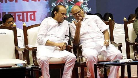 ajit pawar and sharad pawar