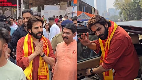 Kartik Aaryan Visits Siddhivinayak Mandir After Signing Karan Johar Film