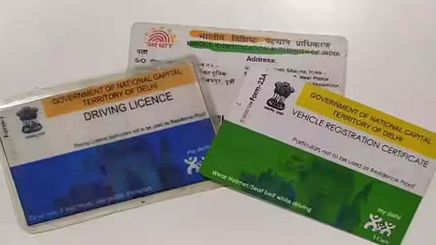 RC, DL link with aadhar