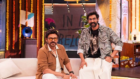 Rana Daggubati His uncle Venkatesh At The Rana Daggubati Show