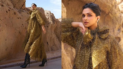 Deepika Padukone at Forbes Event in Sabyasachi Dress