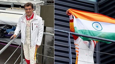 Ajith Kumar Team Hoisted Indian flag in Belgium