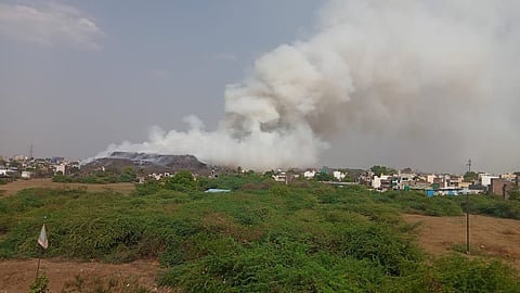 अब भांडेवाड़ी डंपिंग यार्ड आग के हवाले