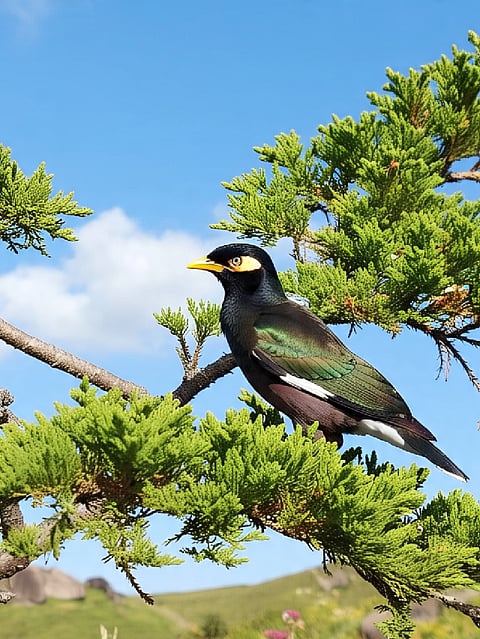 Common hill myna