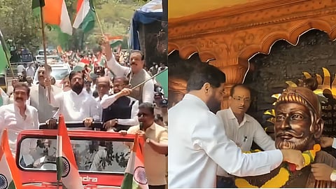 महाराष्ट्र के ठाणे में आज तिरंगा रैली निकाली गई। भारतीय सेना का सम्मान में निकाली गई इस रैली में महाराष्ट्र के उपमुख्यमंत्री एकनाथ शिंदे भी शामिल हुए।