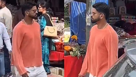 धर्मशाला की बाजार में नजर आए श्रेयस अय्यर