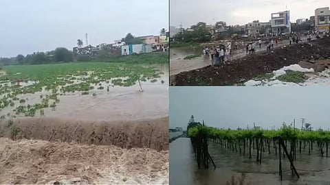 बुलढाणा बाणगंगा नदी में बाढ़