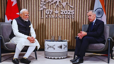PM Modi And Mark Carney