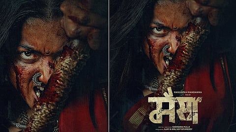 MYSAA: आंखों में गुस्सा चेहरे पर खून, बदले की आग में जलती रश्मिका का नया पोस्टर