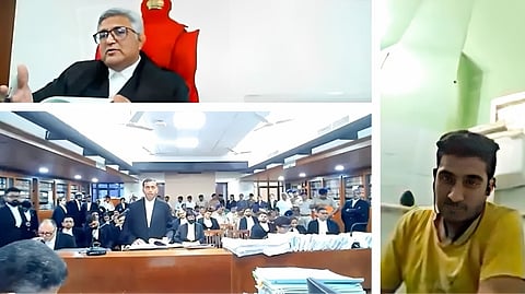 गुजरात हाईकोर्ट की सुनवाई के दौरान युवक टॉयलेट में लाइव हुआ शामिल, वीडियो वायरल