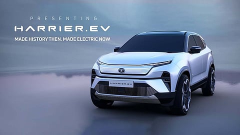 Tata Harrier EV कल होगी लॉन्च, 500KM रेंज और दमदार फीचर्स के साथ Mahindra XUV.e9 को देगी टक्कर