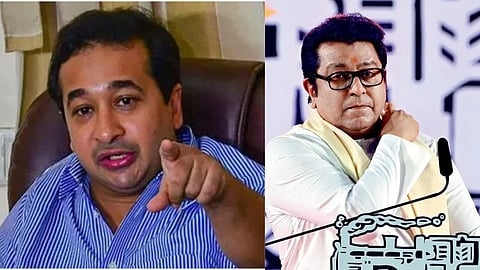 भाजपा नेता नितेश राणे, मनसे अध्यक्ष राज ठाकरे (pic credit; social media)