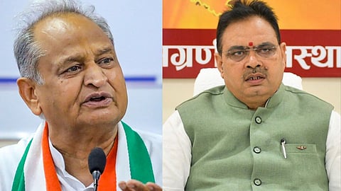 'चुनाव आयोग बोला सरकार नहीं चाहती चुनाव', गहलोत ने कहा- सीएम भजनलाल को हार का डर