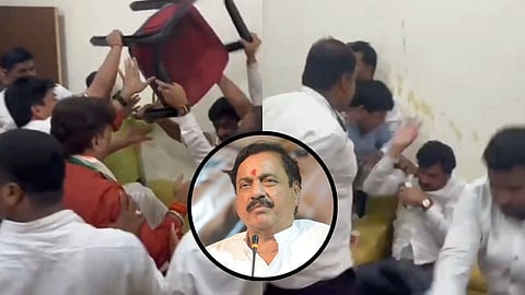 NCP workers violence in Latur : लातूर में अजित पवार के कार्यकर्ताओं ने अखिल भारतीय छावा संगठन के सदस्यों को बेरहमी से पीटा। इस घटना का वीडियो सोशल मीडिया पर खूब वायरल हो रहा है।