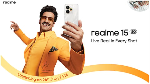 Realme 15 सीरीज़ भारत में 24 जुलाई को होगी लॉन्च, कीमत और फीचर्स लीक