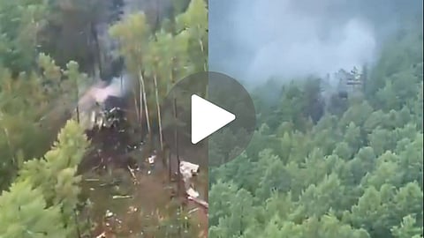 रूस में भीषण विमान हादसा, चीन बॉर्डर पर बना आग का गोला, जिंदा जले 43 लोग- VIDEO