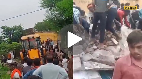 झालावाड़ में जर्जर स्कूल की बिल्डिंग गिरी, डेढ़ दर्जन बच्चे नीचे दबे, 4 की मौत