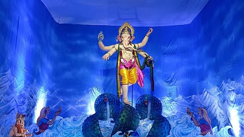 कागज से बनी इको फ्रेंडली मूर्ति (pic credit; social media)