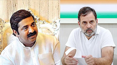 भाजपा नेता राम कदम, कांग्रेस सांसद राहुल गांधी (pic credit; social media)