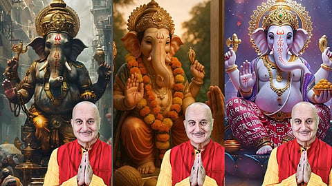 गणेश चतुर्थी पर अनुपम खेर का खास अंदाज, सोशल मीडिया पर दी शुभकामनाएं