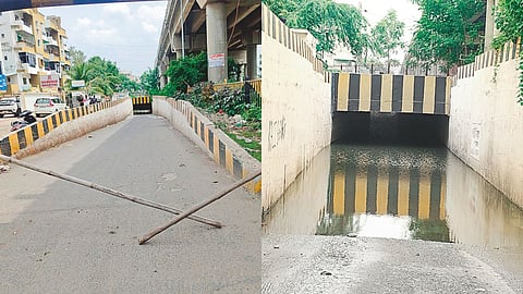 Nagpur News: नागपुर में बारिश का सिलसिल खत्म हुए काफी दिन हो गए है लेकिन मानकापुर अंडरपास में अभी तक लबालब पानी भरा हुआ है। बारिश खत्म होते ही प्रशासन भी सो गया है।