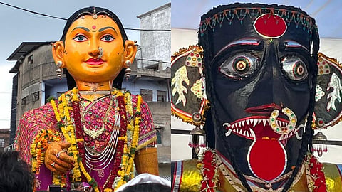 Marbat Procession in Nagpur: नागपुर में आज पोला के अवसर पर काली और पीली मारबत का जुलूस निकाला जाएगा। इस अवसर पर जुलूस निकलने वाले रास्ते बंद रहेंगे और ट्रैफिक को डायवर्ट किया जाएगा।