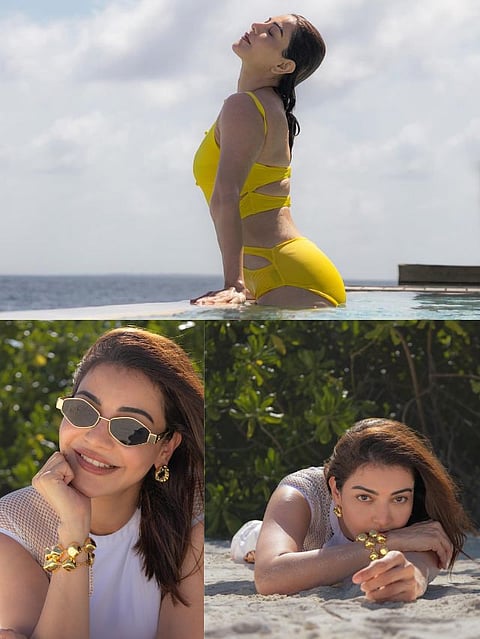 kajal aggarwal maldives photos